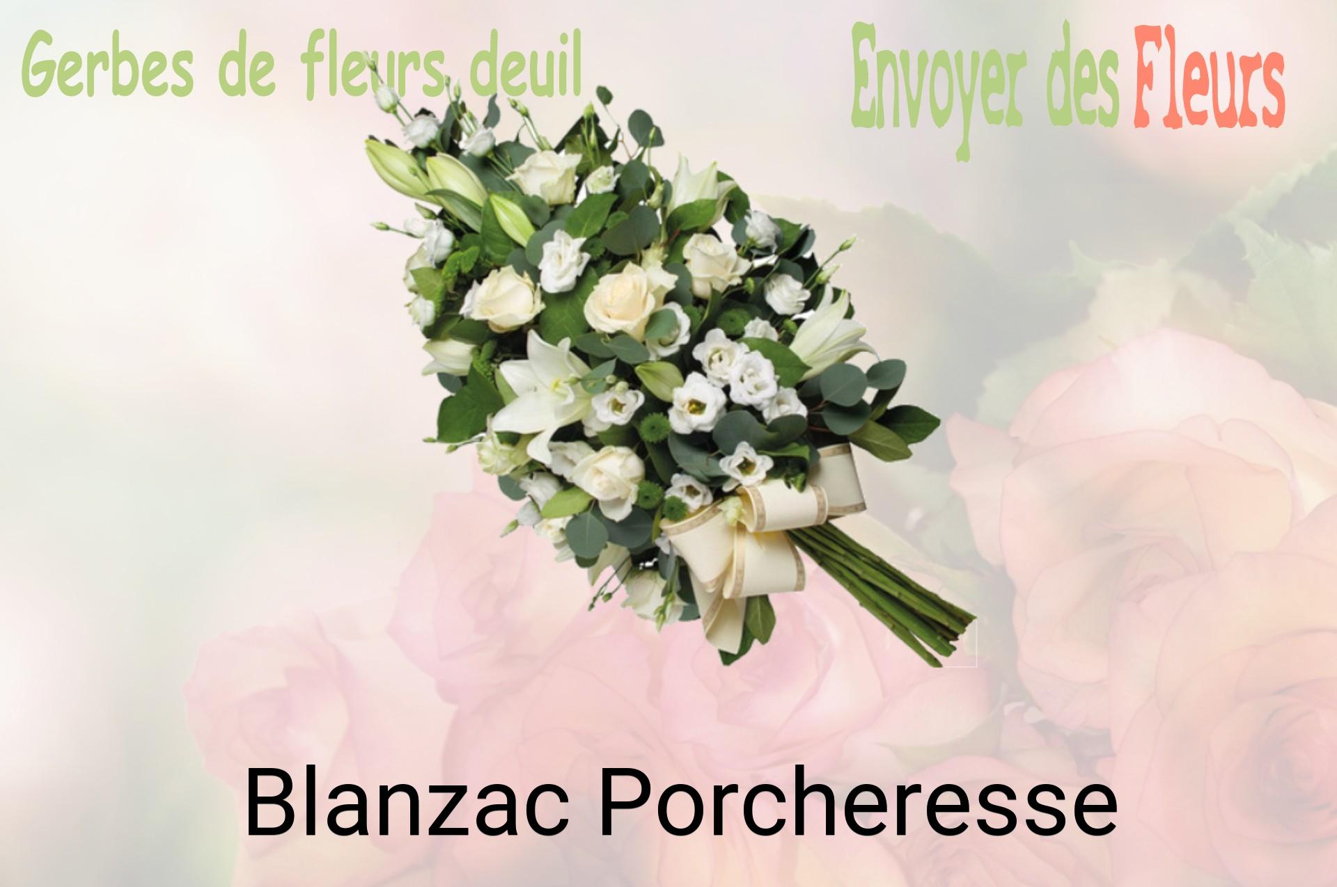 Gerbe de fleurs de deuil livrée à Blanzac-Porcheresse